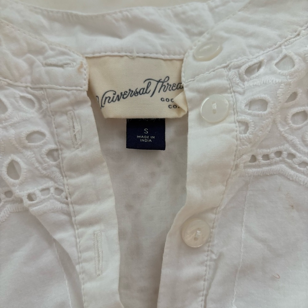 Universal Thread White Eyelet Lace Dress - Picture 3 of 4